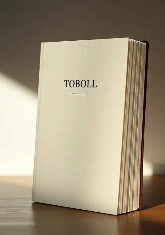 Book upright with cover title ilegible